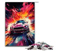 Puzzle da 1000 pezzi per adulti le auto sono circondate da schizzi Molti puzzle colorati per giochi educativi giocattoli opere d'arte regali 75x50 cm