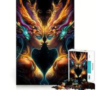 Puzzle da 1000 pezzi per adulti "Le Dee Gemelle della Luce" con incastri precisi, divertente gioco di logica, regalo per Natale e tempo libero (38x52cm)