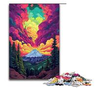 Puzzle da 1000 pezzi per adulti Le psichedeliche colorate del Monte Sant'Elena Decorazione perfetta per adolescenti dai 14 anni in su Dimensioni 75x50 cm
