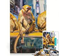 Puzzle da 1000 pezzi per adulti Le scimmie di Manhattan gioco educativo difficile e stimolante gioco unico e avvincente 50x75cm