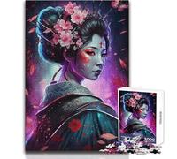 Puzzle da 1000 pezzi per adulti Le tradizioni delle geishe persistono Regali per donne Giochi divertenti per 14+ anni Gioco di puzzle offerto (dimensioni 38x26cm)