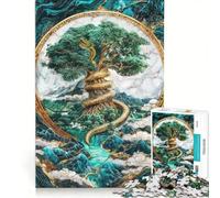 Puzzle da 1000 pezzi per adulti "Legami d'Oro del Ragnarok", gioco rilassante, assemblaggio di modelli, lista dei desideri con Babbo Natale 50x75cm