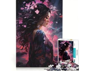 Puzzle da 1000 pezzi per adulti "L'eleganza delle geishe", gioco pratico, migliora la memoria, ideale come regalo per tutta la famiglia 38x52cm