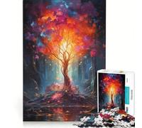 Puzzle da 1000 pezzi per adulti "L'enigma della foresta", gioco impossibile, attività divertenti da fare in casa, regalo di Natale o compleanno 38x52cm