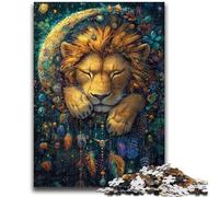 Puzzle da 1000 pezzi per adulti Leone Acchiappasogni Giochi educativi Decorazione per la casa Gioco educativo per compleanno, Natale 50x75cm