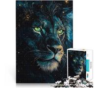 Puzzle da 1000 pezzi per adulti leone al neon Giocattoli che creano dipendenza e sfidano l'intelligenza del cervello Un'opera d'arte 50x70cm