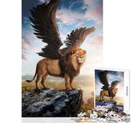 Puzzle da 1000 pezzi per adulti Leone alato Decorazione per la casa Giocattoli Opera d'arte Regalo Gioco educativo Difficile e stimolante Dimensioni 50x75cm