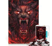 Puzzle da 1000 pezzi per adulti, Leone arrabbiato in modalità bestia, gioco impossibile, decorazione per la casa, ideale come regalo per tutta la famiglia 38x26cm