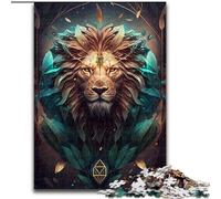Puzzle da 1000 pezzi per adulti, leone, creature mitiche, puzzle in legno, dimensioni 50x75cm, gioco rompicapo per adolescenti, regalo perfetto per le feste.