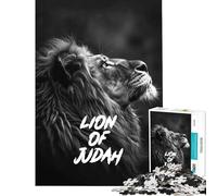 Puzzle da 1000 pezzi per adulti Leone di Giuda Giochi rilassanti per adulti un'opera d'arte impegnativa e stimolante (dimensioni 38x52cm)