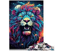 Puzzle da 1000 pezzi per adulti, leone di neve, puzzle di apprendimento, 26 x 38 cm, regalo di compleanno, arte da parete per adolescenti dai 14 anni in su