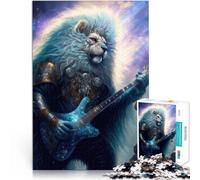 Puzzle da 1000 pezzi per adulti Leone Rockstar Antistress Vacanza in patria Uccidere il tempo Adatto per la decorazione del desktop 38x26cm
