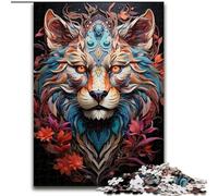 Puzzle da 1000 pezzi per adulti, leone selvaggio, puzzle in cartone, dimensioni 26x38cm, perfetti per adolescenti, per rafforzare i legami familiari, rompicapo e regalo fai da te per la casa.