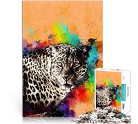Puzzle da 1000 pezzi per adulti Leopardo 194 Aiuta il cervello ad allenare i giocattoli che creano dipendenza per coltivare la pazienza Adatto alle coppie 52x38cm
