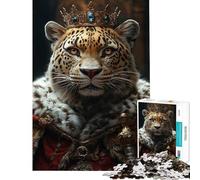 Puzzle da 1000 pezzi per adulti leopardo monarca del selvaggio West Puzzle rilassante per adulti sfida impegnativa regalo antistress (dimensioni 50x75cm)