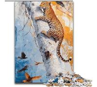 Puzzle da 1000 pezzi per adulti "Leopardo sull'albero" Puzzle per adulti da 1000 pezzi per compleanni, feste e occasioni speciali (dimensioni 26x38cm)
