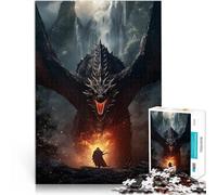 Puzzle da 1000 pezzi per adulti L'eredità dei Dragonborn Difficile da completare ma divertente e umoristico Ottimi regali e giocattoli 52x38cm