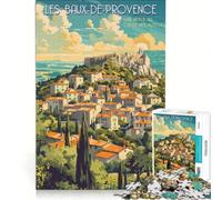 Puzzle da 1000 pezzi per adulti Les Baux-de-Provence, gioco per famiglie, assemblaggio di motivi, compleanno e Natale 38x52cm
