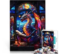 Puzzle da 1000 pezzi per adulti Libro di lettura del drago Riduzione dello stress interessante Migliorare l'amore tra le coppie 75x50cm