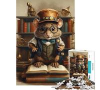 Puzzle da 1000 pezzi per adulti libro steampunk intelligente topo giocattolo educativo gioco di velocità manuale ottimo regalo (dimensioni 38x26cm)