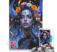 Puzzle da 1000 pezzi per adulti "L'Imperatrice Celeste della Notte", gioco pratico, decorazione per la casa, collezione d'artista, opera d'arte 38x26cm