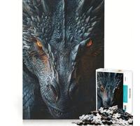 Puzzle da 1000 pezzi per adulti "L'ira del drago nero", gioco rompicapo, difficile, per rafforzare l'amore tra le coppie 38x52cm