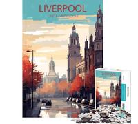 Puzzle da 1000 pezzi per adulti Liverpool Regno Unito giochi educativi giocattoli regali per il Secret Santa attività per famiglie (dimensioni 38x52cm)