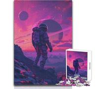 Puzzle da 1000 pezzi per adulti, "Lo spazio è selvaggio, rilassante, dolce, per il tempo libero", taglio fine e liscio, giocattolo artigianale, dimensioni 38x26cm