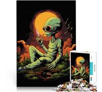 Puzzle da 1000 pezzi per adulti Lo spazio è un fumo alieno selvaggio Giochi divertenti con pezzi completamente interconnessi di forma casuale 75x50cm
