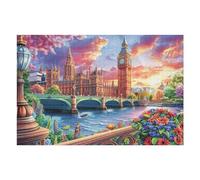 Puzzle Da 1000 Pezzi Per Adulti London Big Ben Landscape 75x50cm Alto Livello Di Difficoltà Stimolante Ottimo Per Giocatori Avanzati Forte Senso Di Realizzazione