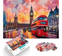Puzzle da 1000 pezzi per adulti Londra al tramonto Giocattolo educativo intellettuale decomprimente Migliorare l'amore tra le coppie 75x50cm