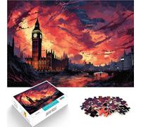 Puzzle da 1000 pezzi per adulti Londra giochi di relax divertenti attività a casa regalo di compleanno regalo di viaggio per adolescenti dai 14 anni in su, 26 x 38 cm