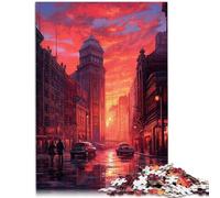 Puzzle da 1000 pezzi per adulti, Londra Retro Synthwave per puzzle, regalo fantastico per Natale, adatto per adolescenti dai 14 anni in su, 26 x 38 cm