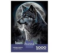 Puzzle Da 1000 Pezzi Per Adulti Lone Wolf in The Shadows Puzzle Per Adulti Gioco Rompicapo Per Divertimento in Famiglia Regali Di Natale E Compleanno 38x26cm/1000pcs