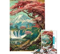 Puzzle da 1000 pezzi per adulti "L'orizzonte del Santuario Fuji Sakura" Gioco educativo e stimolante per l'analisi e la logica Regalo di compleanno (dimensioni 38x26cm)