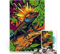 Puzzle da 1000 pezzi per adulti Lucertola nella giungla Fatto di cartone per e da 14 anni in su Giochi educativi per adulti e adolescenti Regalo di opere d'arte misurare：38x52cm