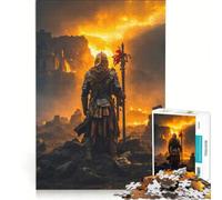 Puzzle da 1000 pezzi per adulti "L'ultima sentinella" giocattolo fai-da-te allena la mente e la mano con poster e foglio di curiosità abbinati 38x26cm