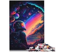 Puzzle da 1000 pezzi per adulti "L'ultimo astronauta", adatto come decorazione da scrivania per adolescenti dai 14 anni in su, 26 x 38 cm