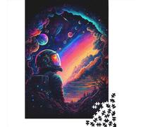 Puzzle da 1000 pezzi per adulti "L'ultimo astronauta", puzzle di carta, giocattolo educativo antistress, puzzle, regali di Natale, 38x26 cm/1000 pezzi