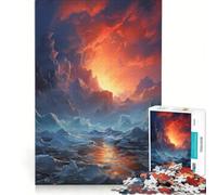 Puzzle da 1000 pezzi per adulti "L'ultimo iceberg" decorazione da parete attività interattiva genitore-figlio ideale come regalo 38x52cm