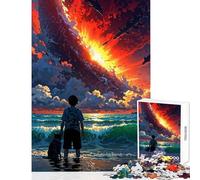 Puzzle da 1000 pezzi per adulti L'ultimo tramonto Decorazione per la casa Giocattoli Regali di compleanno Giochi rilassanti Decompressione intellettuale Dimensioni 50x75cm