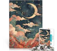 Puzzle da 1000 pezzi per adulti Luna sognante Art Nouveau per il giocattolo di sfida del gioco educativo Interazione genitore-figlio 50x70cm