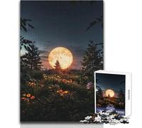 Puzzle da 1000 pezzi per adulti Lunar Garden Serenity Piacevole e tranquillo tempo libero Gioco di precisione esatto Dimensioni giocattolo 38x26cm