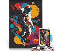 Puzzle da 1000 pezzi per adulti L'uomo nello spazio Difficile da completare ma divertente e umoristico con poster abbinato e foglio di quiz 52x38cm