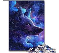 Puzzle da 1000 pezzi per adulti "Lupi tra le nuvole", puzzle in legno, perfetto per Halloween, Natale, regalo di compleanno, 1000 pezzi(50x75cm)