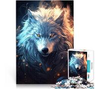 Puzzle da 1000 pezzi per adulti Lupo Celeste Cosmico Giocattoli educativi per l'apprendimento Giochi per famiglie Opera d'arte 75x50cm