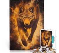 Puzzle da 1000 pezzi per adulti Lupo di Brace Aiuta il cervello ad allenare i giocattoli che creano dipendenza per coltivare la pazienza decorazione murale 52x38cm