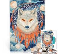 Puzzle da 1000 pezzi per adulti Lupo magico Aiuta il cervello ad allenare i giocattoli che creano dipendenza per coltivare la pazienza Regalo divertente 75x50cm