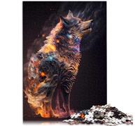 Puzzle da 1000 pezzi per adulti lupo notturno Galaxy Wall AR Cartoon Puzzle 50 x 75 cm regali per amici e familiari