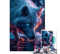 Puzzle da 1000 pezzi per adulti Lupo Selvaggio Gioco Antistress Sfida Impegnativa Gioco Esclusivo (38x26cm)